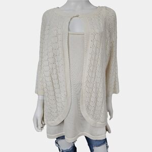 Maggie Barnes Open Front Cardigan With Attached Cami Size 18/20